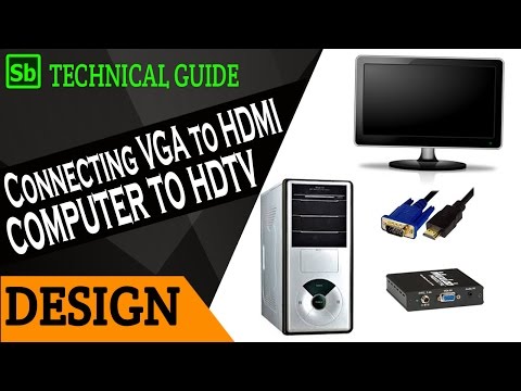 Connecting Computer (VGA) to TV (HDMI)