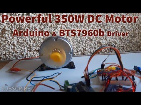 Control Electric Skateboard E-Bike 350W DC Motor Using Arduino BTS7960b