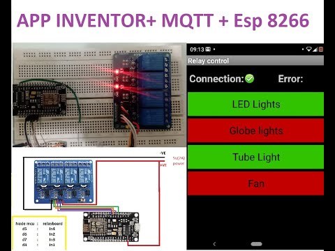 Control Home Switches from Android App | IoT Project | Node Mcu Esp 8266.