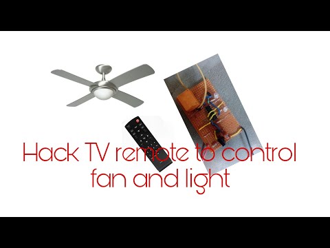 Control your FAN and LIGHT using T.V remote|Homemade.