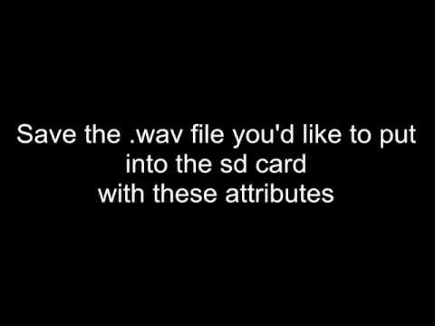 Convert the WAV format into AD4 for the module WTV020SD-16P