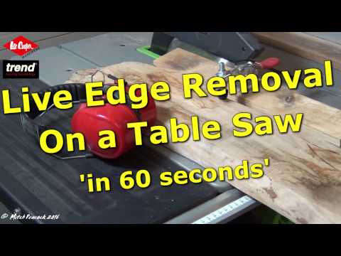 Converting Live Edge Boards on a Table Saw