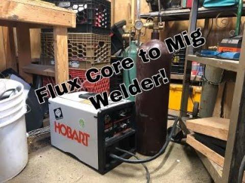 Converting a Flux Core Welder to a Mig Gas Welder!