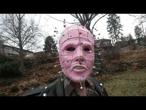 Cookie Monster: Pinhead from HELLRAISER as a Pink Frosted Circus Cookie