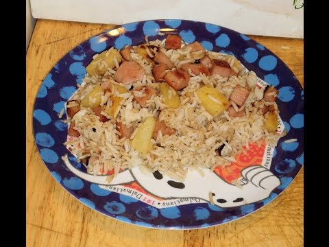 Cooking with Doc, Spam, pineapple and rice for under $4