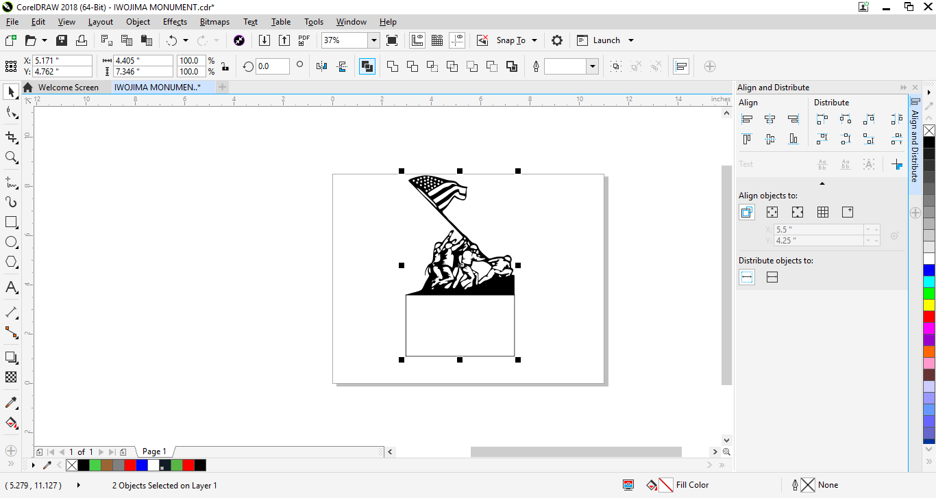 CorelDRAW 2018 (64-Bit) - IWOJIMA MONUMENT.cdr_ 2_18_2019 1_02_21 PM.png