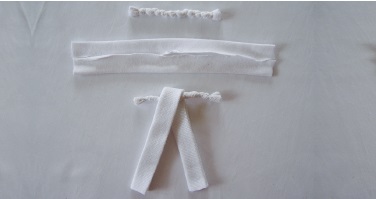 Cotton knit strips for arms and legs.jpg