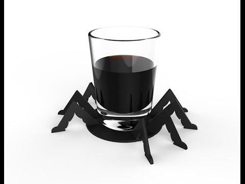 Create a Halloween drink's coaster with ArtCAM Express