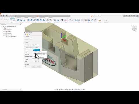 Create a setup in fusion360 for the tape dispenser