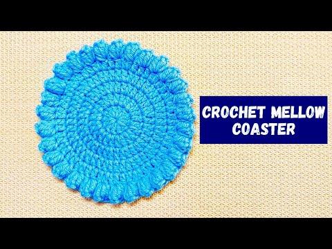 Crochet Mellow Coaster Easy Crochet Coaster Tutorial