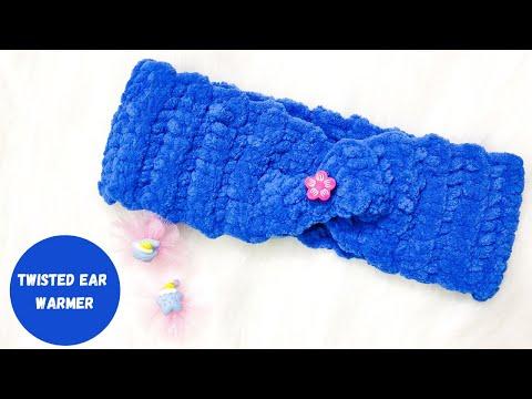 Crochet Twisted Earwarmer With Texture How To Crochet a Easy Headband