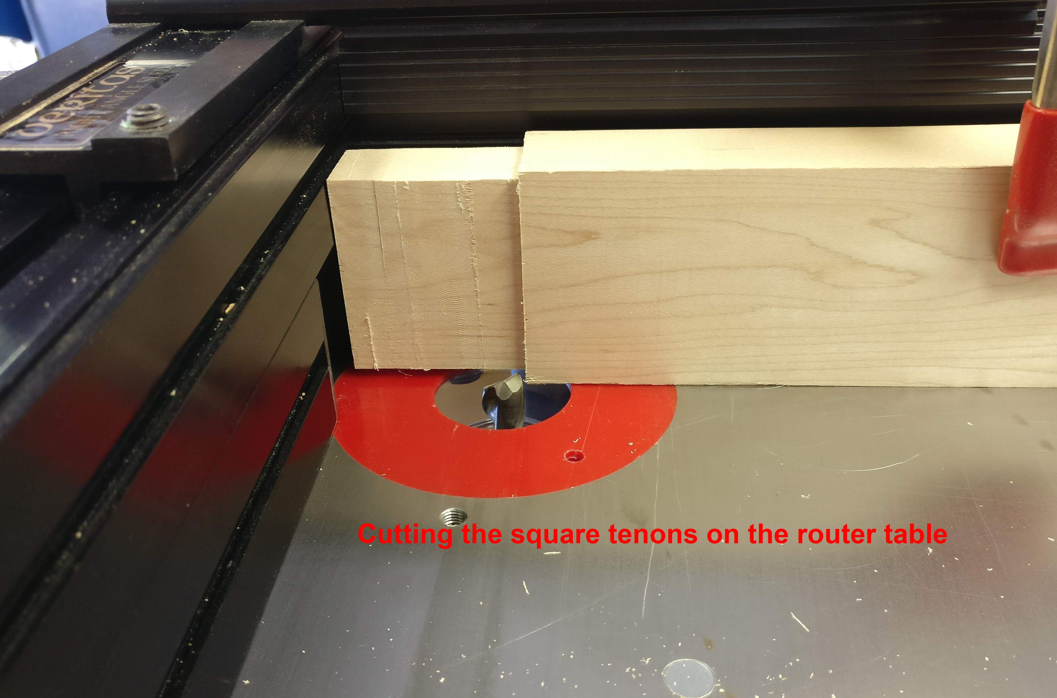 Cross Member - Cutting Tenon on Router Table.jpg