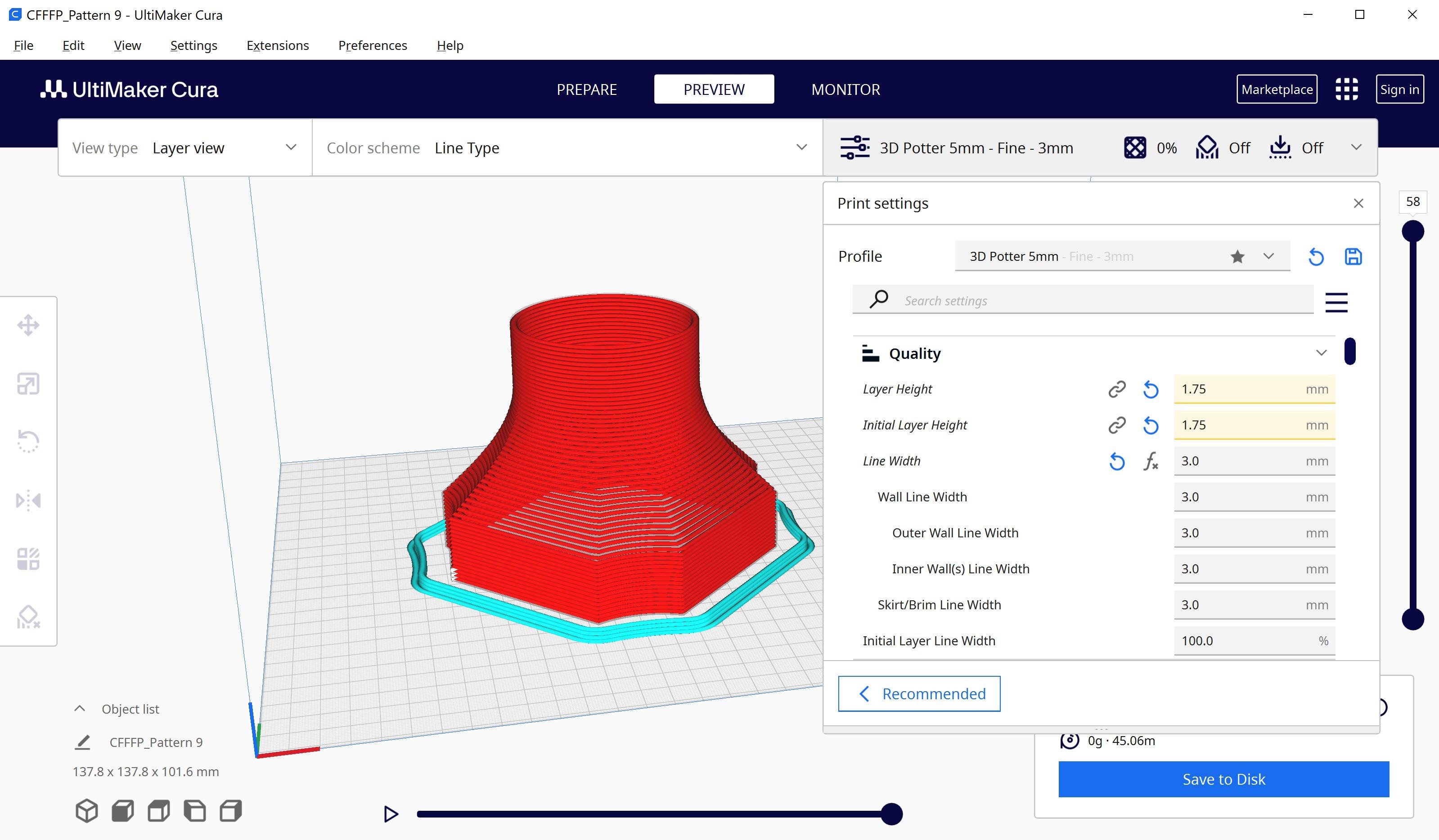 Cura model sliced.JPG