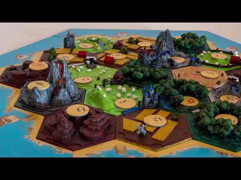 Custom Designed 3D Printed Settlers of Catan