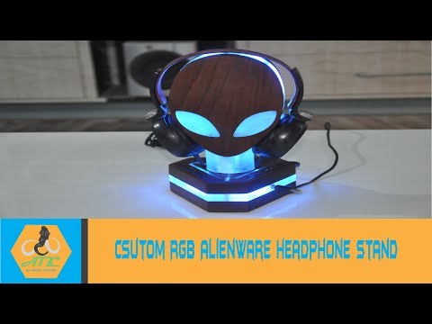 Custom RGB Alienware Headphone Stand