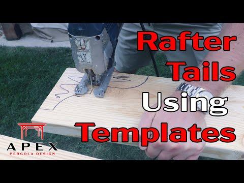 Cutting Beam/Rafter/Purlin Tails Using Paper Templates