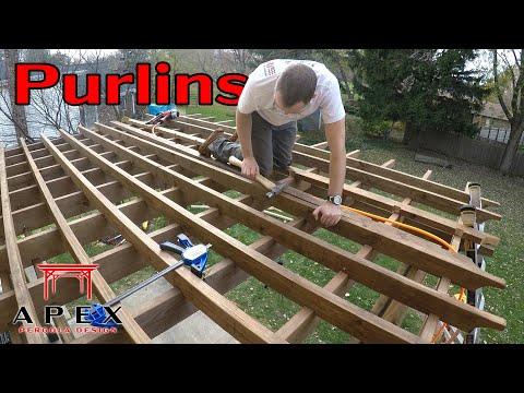 Cutting and Installing the Purlins | Pergola Top Framing Part 2