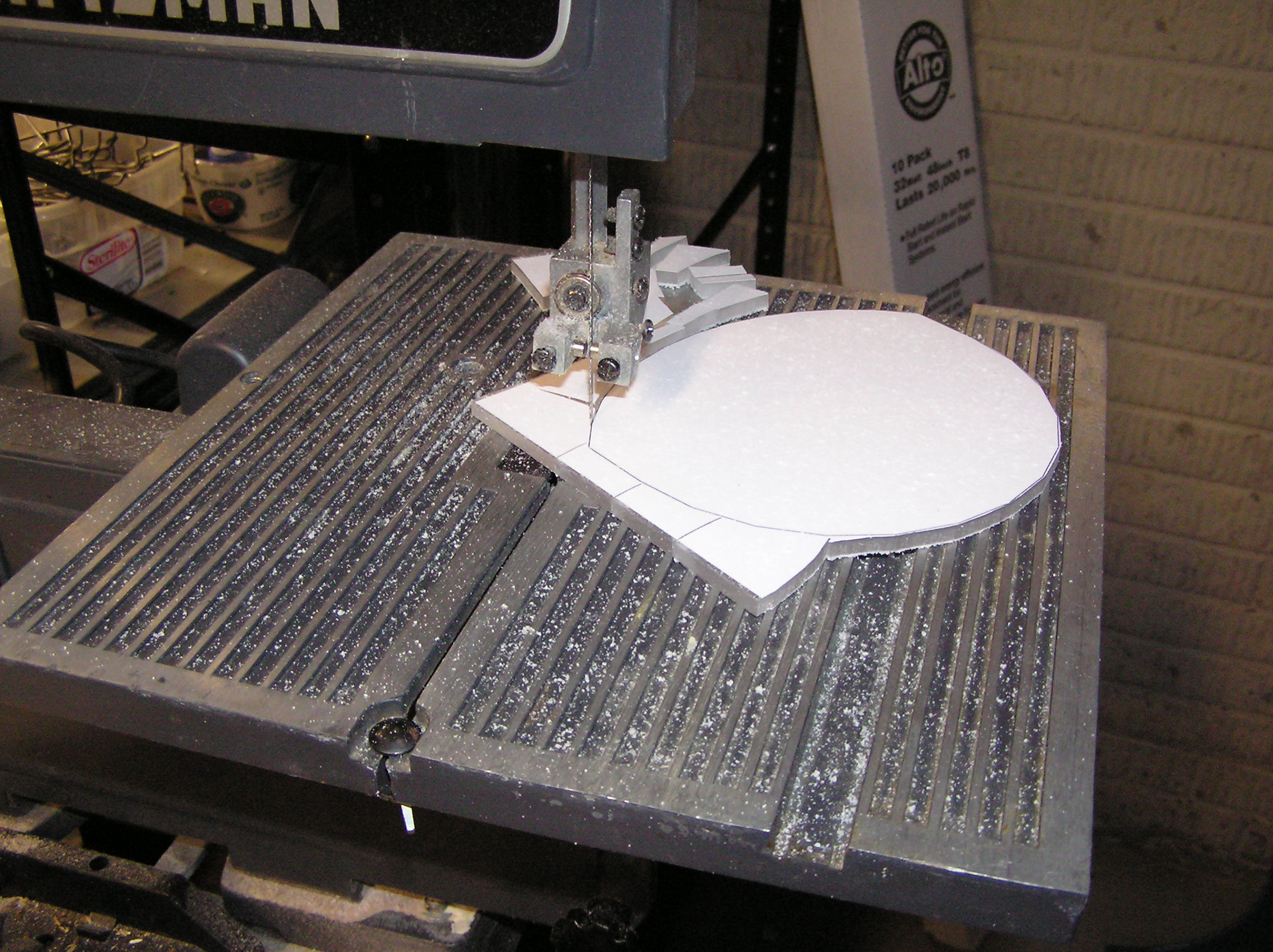 Cutting out Base with Bandsaw.JPG