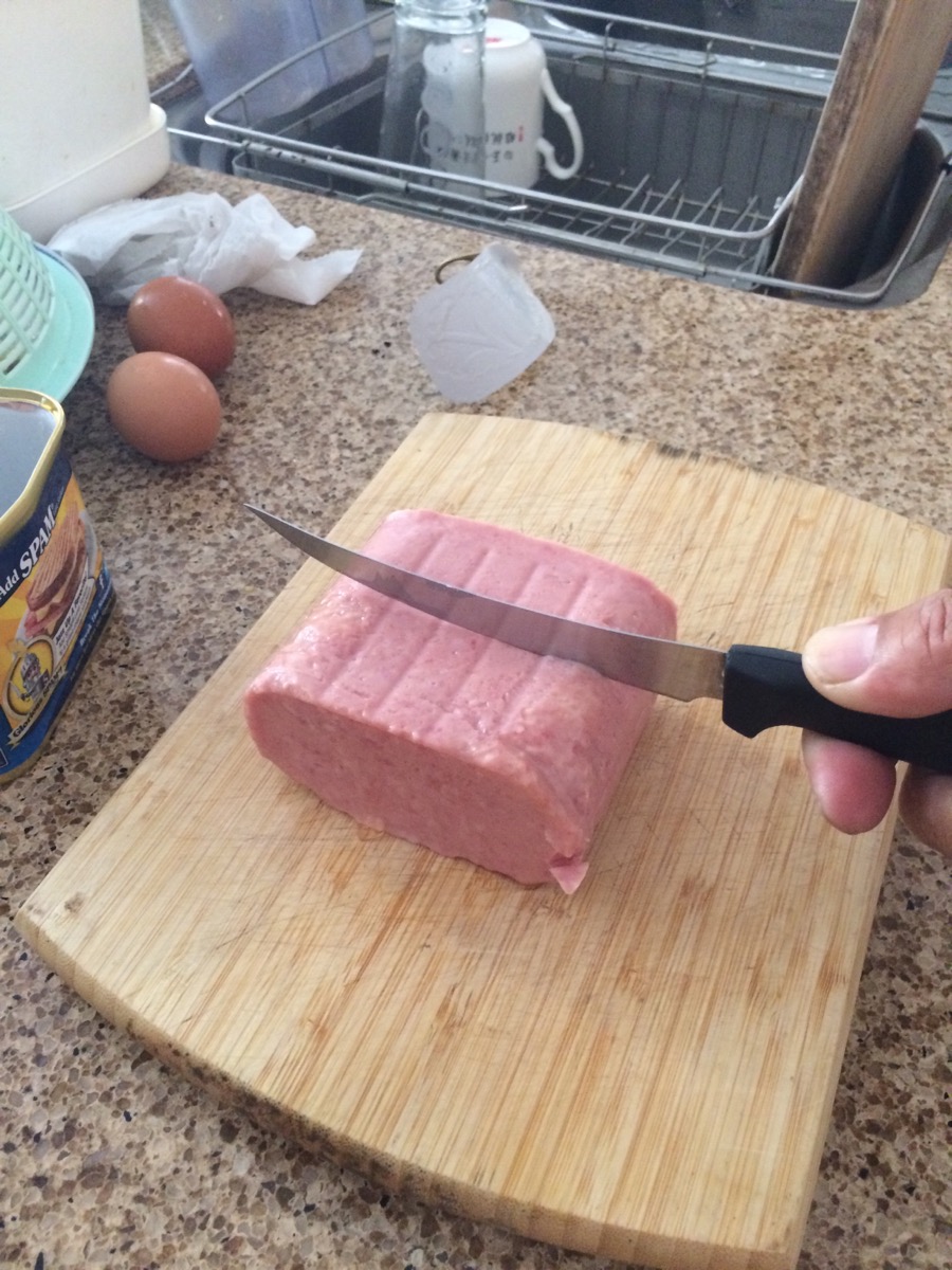 Cutting spam in half.JPG