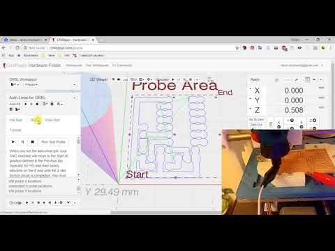 Cyclone PCB Factory test ChiliPeppr Auto level