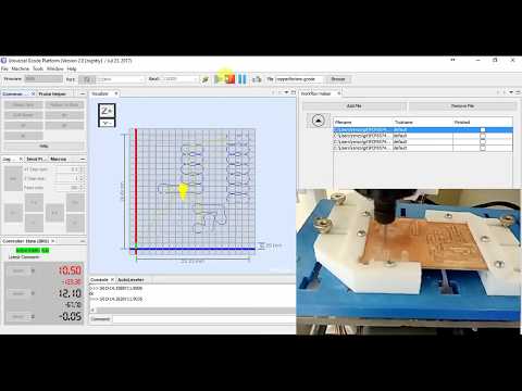 Cyclone PCB Factory test milling PCB (Copper bottom)