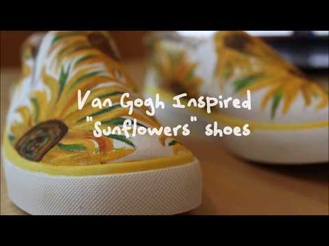 D.I.Y. Van Gogh Inspired Sunflowers Shoes