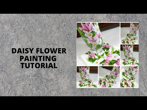 DAISY FLOWER PAINTING TUTORIAL | Step By Step | Relaxing | Aressa1 | 2020