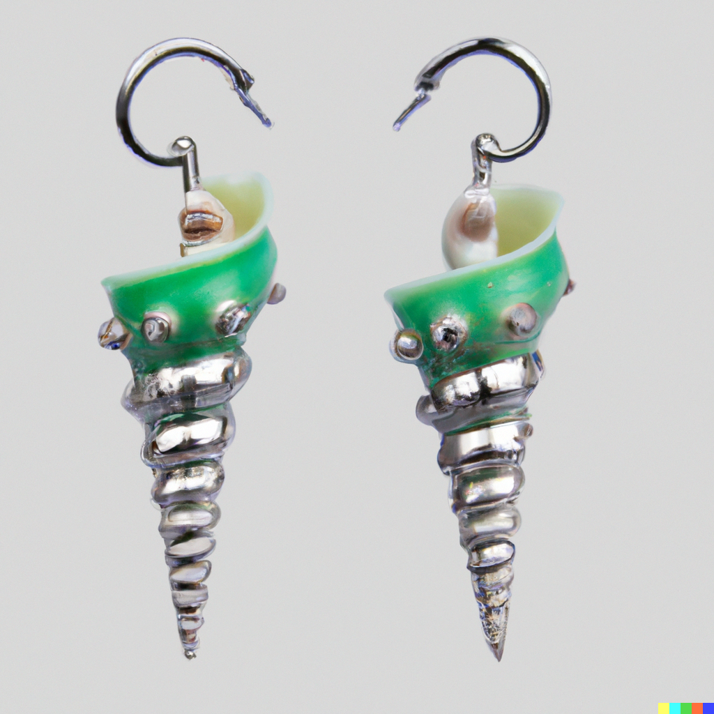 DALL&middot;E 2022-10-08 15.50.34 - Conch earrings for stretched ear gauged body piercing flesh tunnels.png