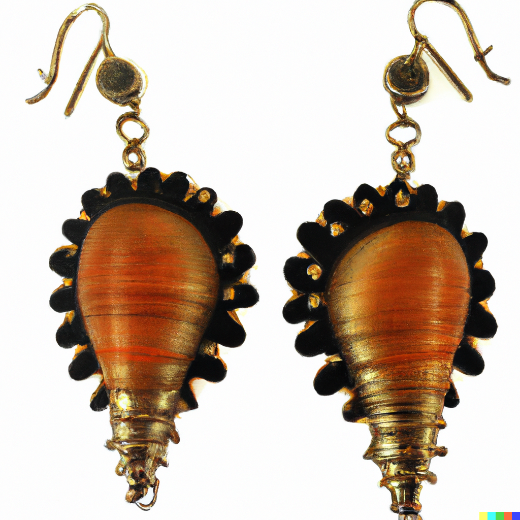 DALL&middot;E 2022-10-08 15.56.01 - Conch earrings for stretched out earholes.png