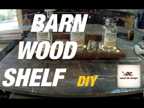 DC. Barn Wood Shelf. Simple DIY.