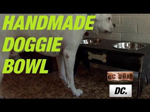 DC. doggie bowl platform/table handmade