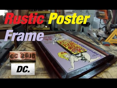 DC. rustic poster frame