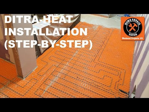 DITRA-HEAT Heated Flooring Systems Installation (Step-by-Step) -- by Home Repair Tutor