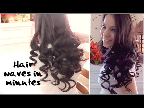 DIY, how to make hair curls in few minutes fast and easy