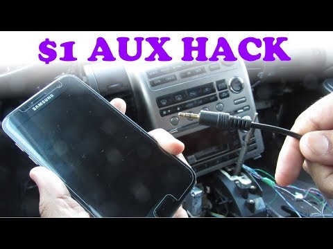 DIY: $1 AUX Stereo Input Hack