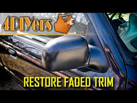 DIY: How to Restore Faded Plastic or Rubber Trim