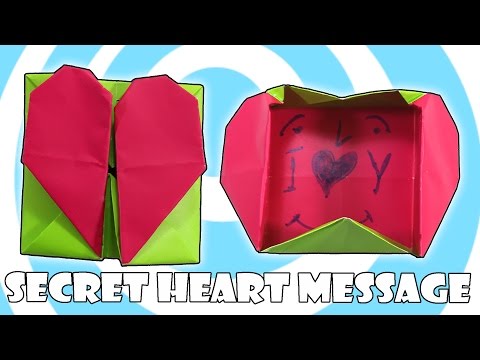 DIY: Origami Secret Heart box (Valentine's Day Idea)