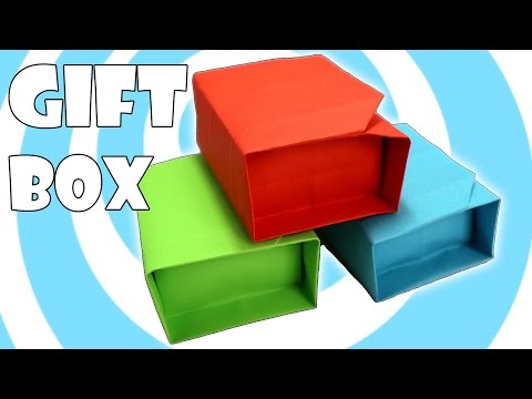 DIY: Paper Origami Gift Box with Lid Instructions