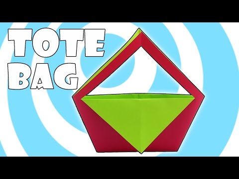 DIY: Paper Origami Tote Bag Instructions