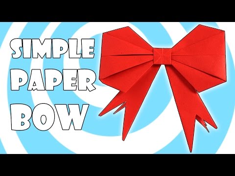 DIY: Simple Origami Gift Bow / Ribbon Instructions