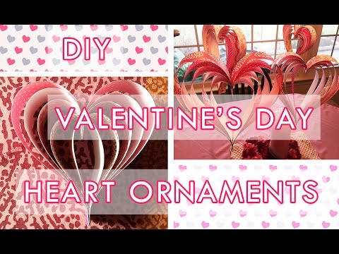 DIY: Valentine's Day Heart Ornaments