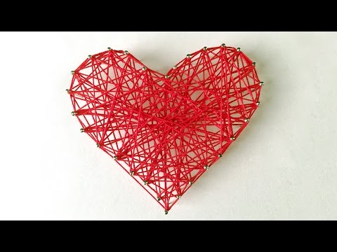 DIY: Valentine's Day Room Decor/Gift Ideas | DIY String Heart