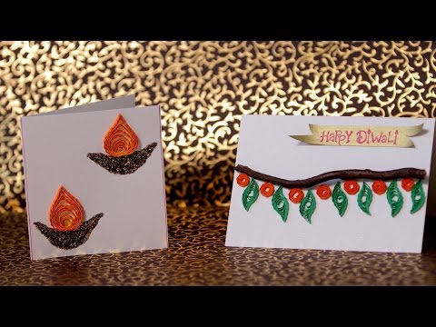 DIY : How To Make Diwali Greeting Cards | Easy DIY Gift Ideas