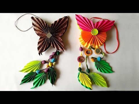 DIY : How To Make Origami Paper Butterfly Dangler | The Art Of Paper Folding