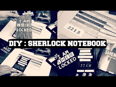 DIY : Sherlock Notebook | Collab with Lifeasnikki