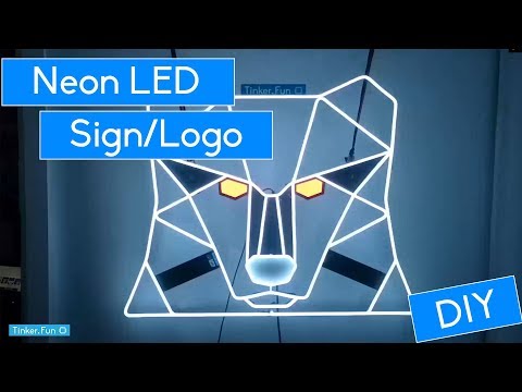 DIY - Build a LED Neon Logo - Flexible Silicon LED Stripe