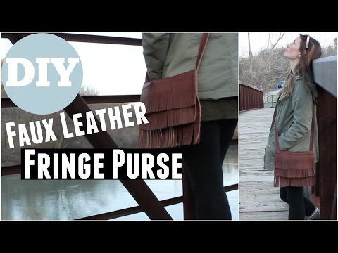 DIY - Faux Leather Fringe Purse