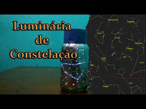 DIY - Lumin&amp;aacute;ria de Constela&amp;ccedil;&amp;atilde;o (Signos do Zodiaco)