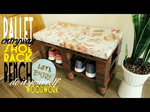 DIY - pallet entry bench-shoerack