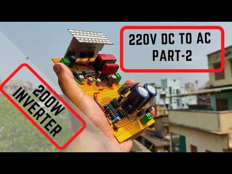 DIY 200W Inverter Part-2 || 220V DC to 220V AC H-bridge || Square wave inverter